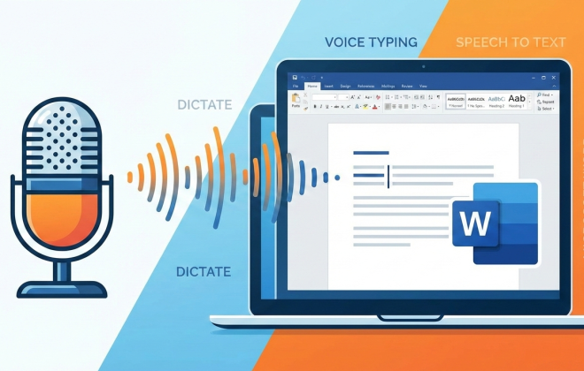 بدون تایپ کردن در word بنویس