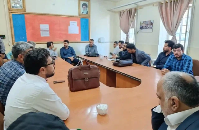 برگزاری اولین جلسه شورای دبیران مرکز آموزشی نابینایان امید با حضور مدیر جدید